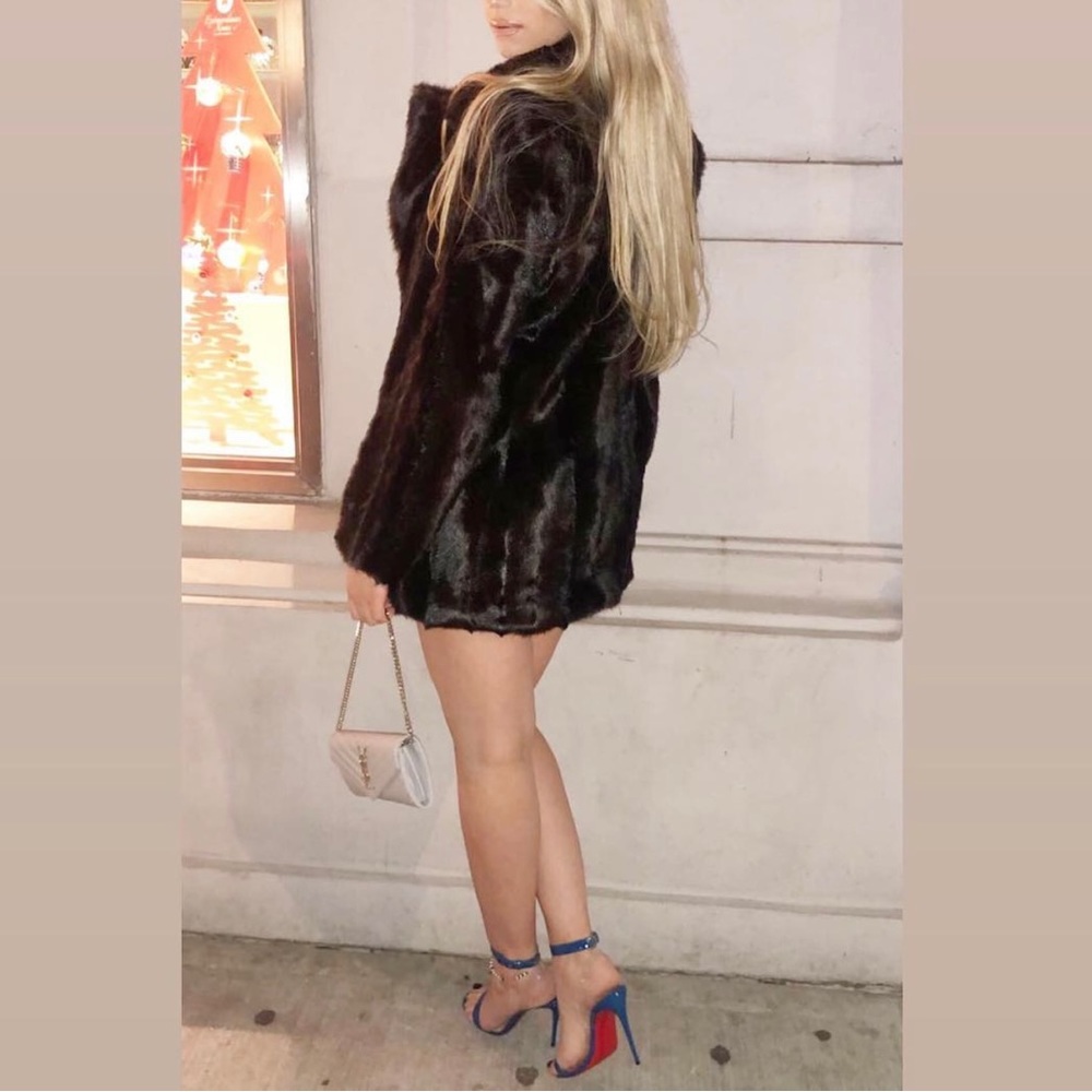 Faux fur coat